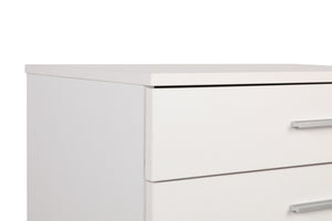 Συρταριέρα Arfara Λευκό 60x44x108 εκ. Μελαμίνης