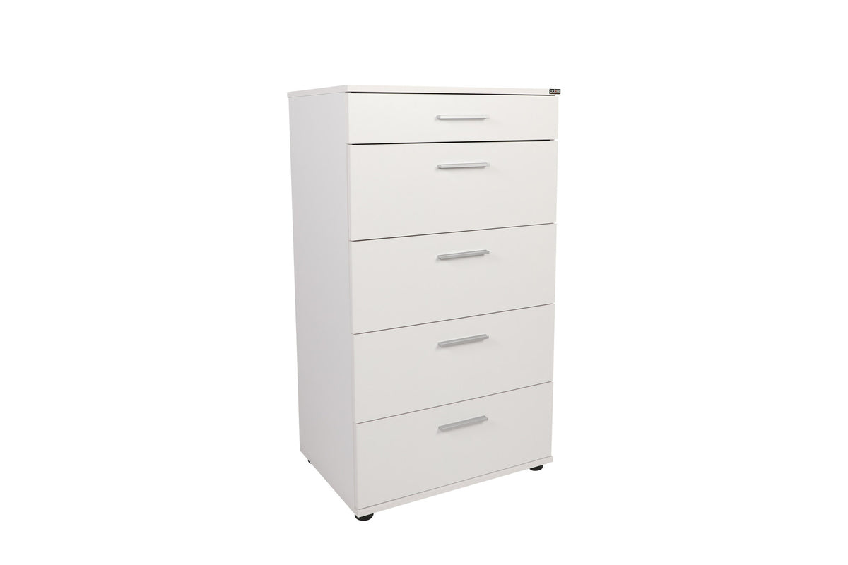 Συρταριέρα Arfara Λευκό 60x44x108 εκ. Μελαμίνης