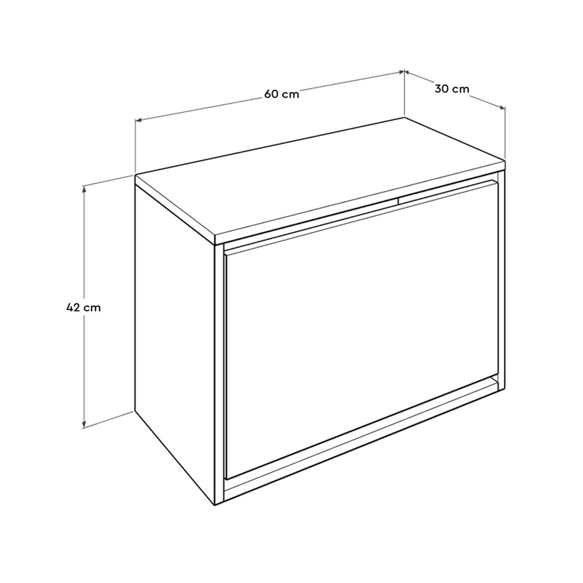 Παπουτσοθήκη Stavrodromi Λευκό 60x30x42 εκ. Μελαμίνης