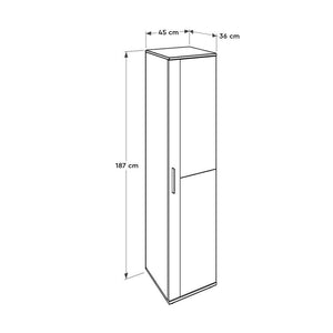 Παπουτσοθήκη Sousaki Λευκό 45x36x187 εκ. Μελαμίνης