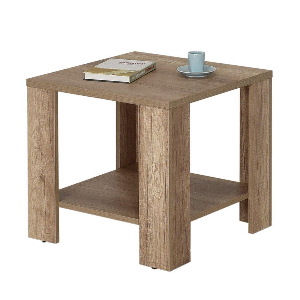 Τραπεζάκι Σαλονιού Psili Taupe 50x50x48 εκ. Μελαμίνης - Pakobazaar