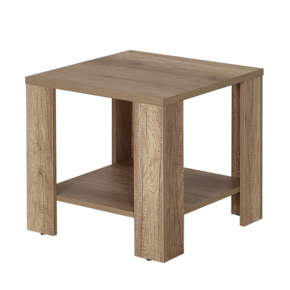 Τραπεζάκι Σαλονιού Psili Taupe 50x50x48 εκ. Μελαμίνης - Pakobazaar