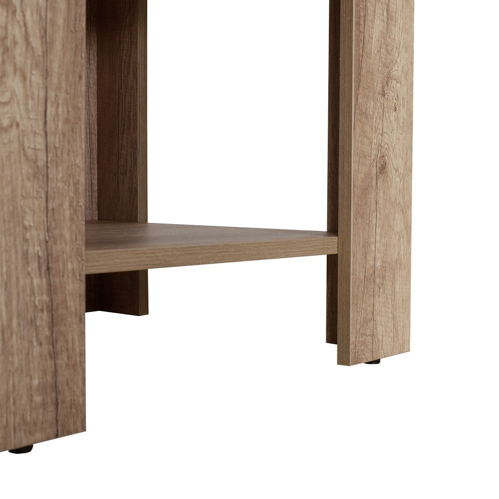 Τραπεζάκι Σαλονιού Psili Taupe 50x50x48 εκ. Μελαμίνης - Pakobazaar