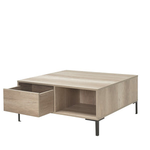 Τραπεζάκι Σαλονιού Makrino Taupe 90x90x42 εκ. Μελαμίνης - Pakobazaar
