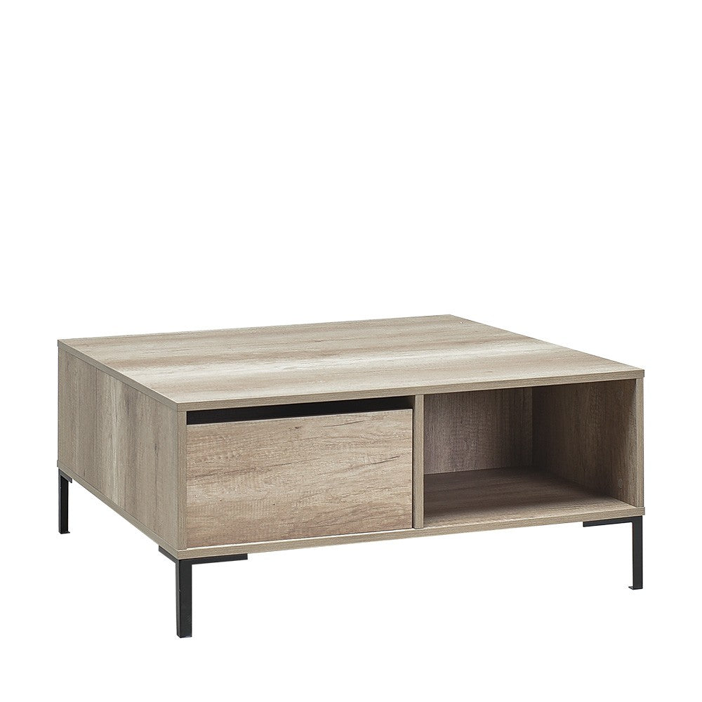 Τραπεζάκι Σαλονιού Makrino Taupe 90x90x42 εκ. Μελαμίνης - Pakobazaar
