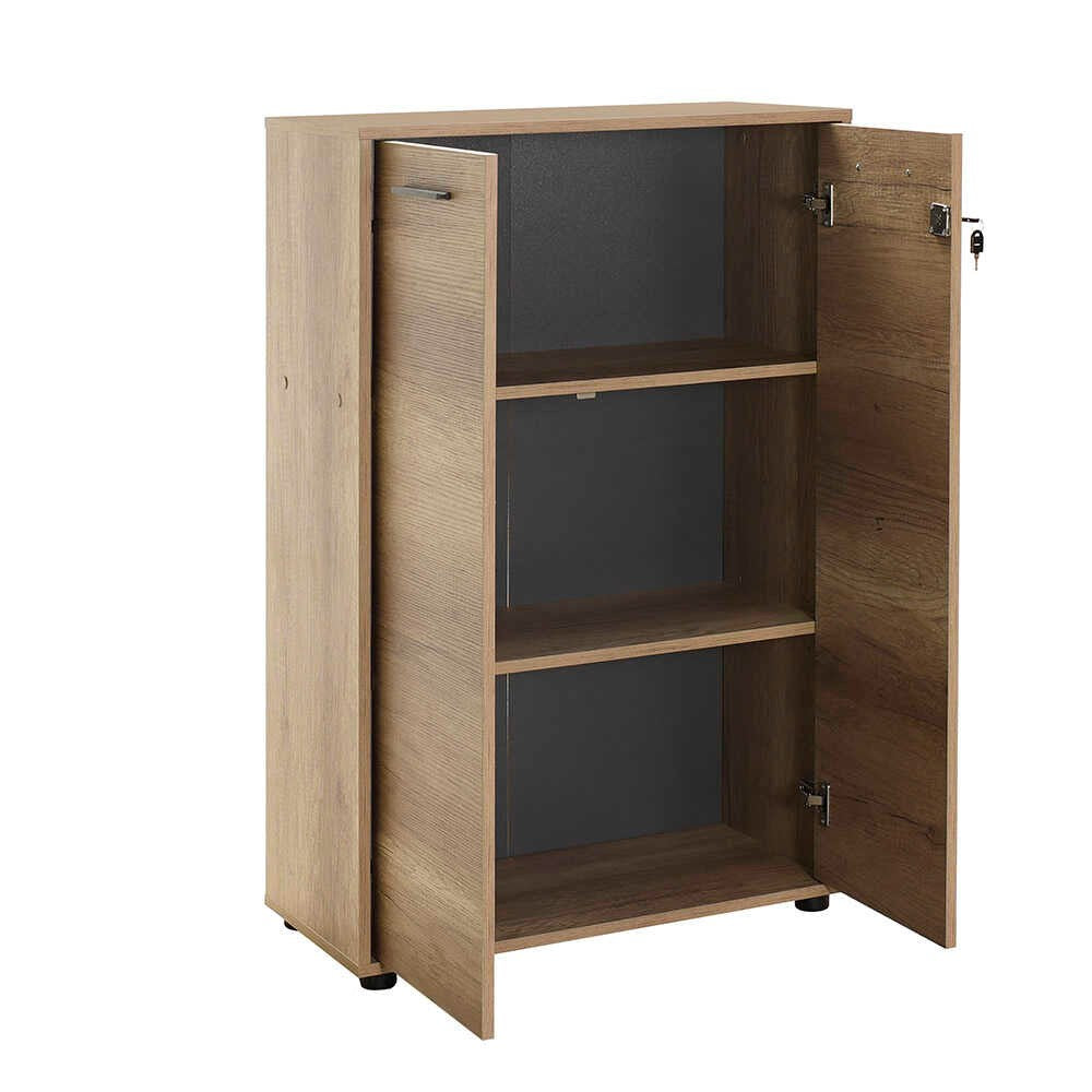 Βιβλιοθήκη Koufo Δρυς 72x34x110 εκ. Μελαμίνης