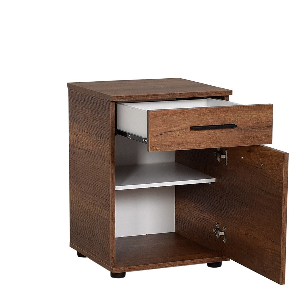 Κομοδίνο Arnissa Oslo - Καρυδί 40x39x57 εκ. Μελαμίνης