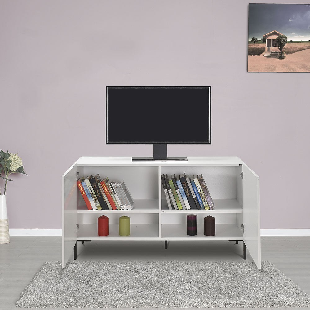 Έπιπλο Τηλεόρασης Greveniti Λευκό Diamond 120x43x70 εκ. Μελαμίνης