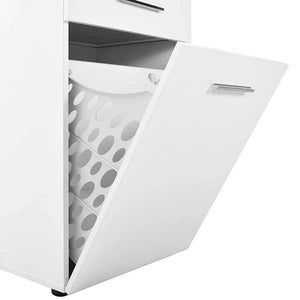 Στήλη Αποθήκευσης Ammotopos Λευκό 52x38x187 εκ. Μελαμίνης