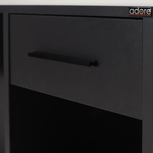 Γραφείο Koroneia Ανθρακί 90x52x75 εκ. Μελαμίνης