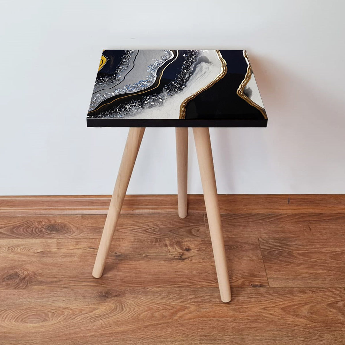 Βοηθητικό Τραπεζάκι Nomitsis Μαύρο 35x35x42 εκ. MDF
