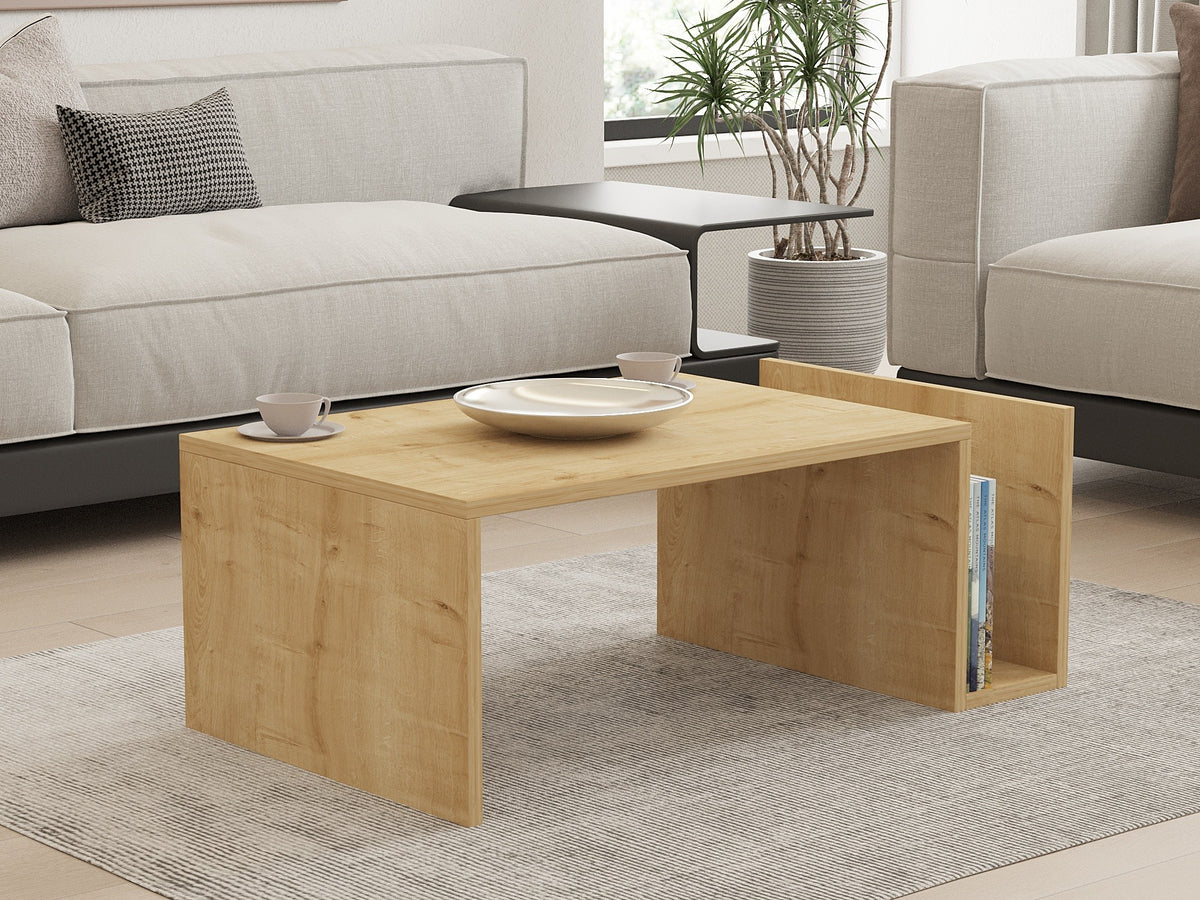 Τραπεζάκι Σαλονιού Velies Δρυς Sapphire 86.8x50x32.4 εκ. Μελαμίνης