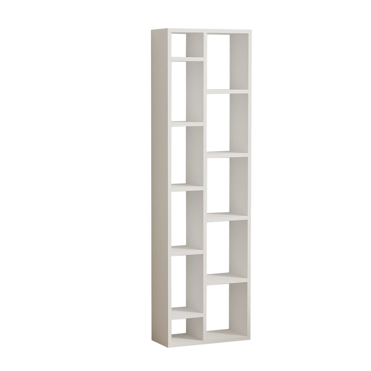 Βιβλιοθήκη Daskalio Λευκό 44.4x19.6x150 εκ. MDF