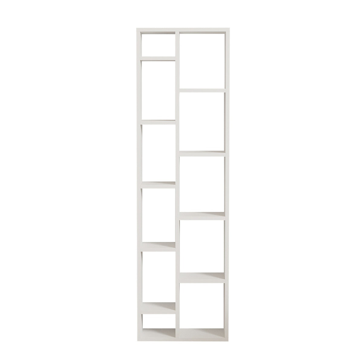 Βιβλιοθήκη Daskalio Λευκό 44.4x19.6x150 εκ. MDF