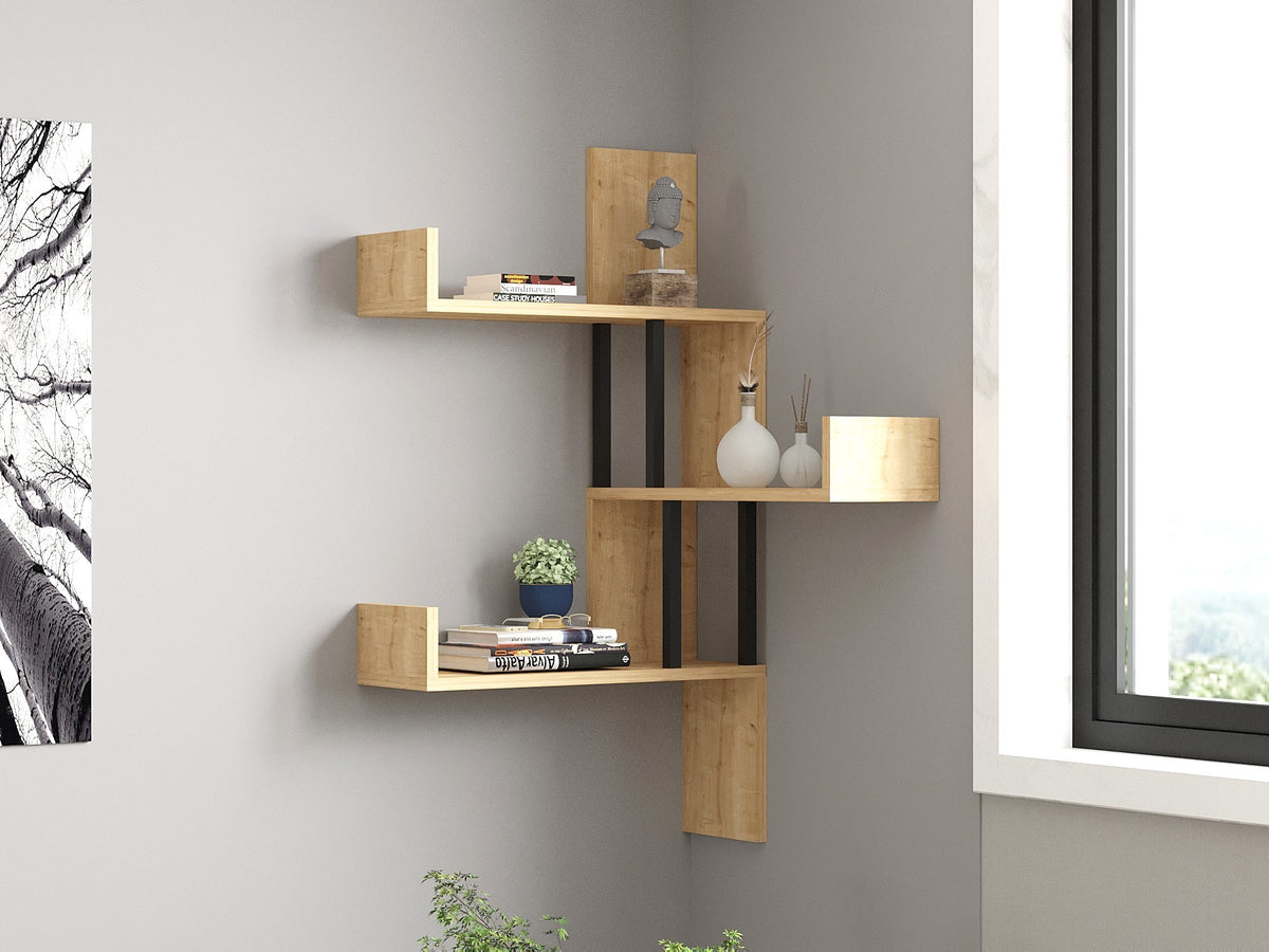 Ράφι Τοίχου Kotsikia Δρυς Sapphire 105x20x60 εκ. Μελαμίνης