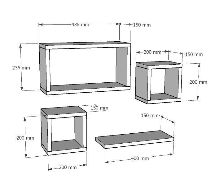 Ράφι Τοίχου Kolios Δρυς Sapphire 40x15x44 εκ. Μελαμίνης