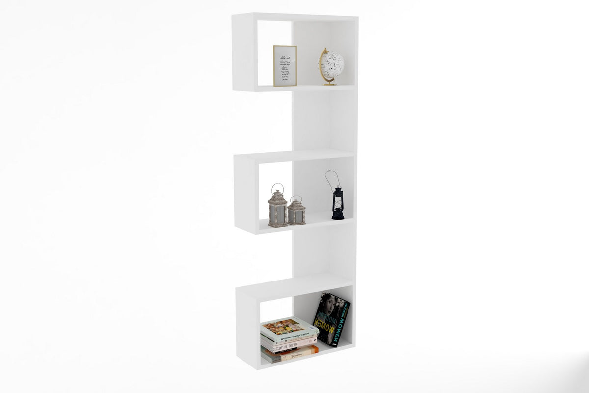 Βιβλιοθήκη Anavra Λευκό 52x150 εκ. Μελαμίνης - Pakobazaar