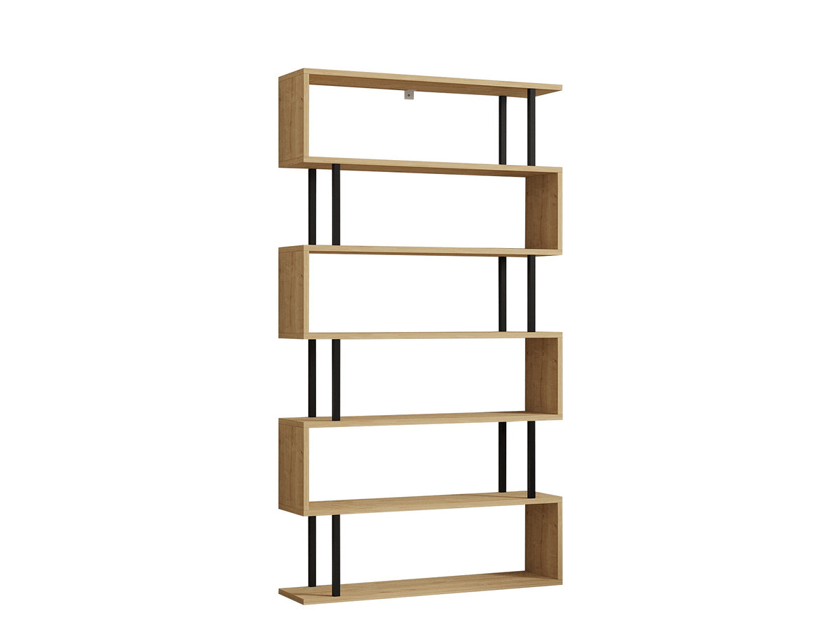 Βιβλιοθήκη Aigeira Sapphire 90x22x162.6 εκ. Μελαμίνης