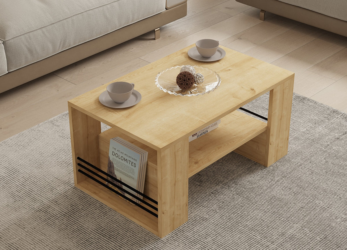 Τραπεζάκι Σαλονιού Skopos Sapphire 80x50x40 εκ. Μελαμίνης