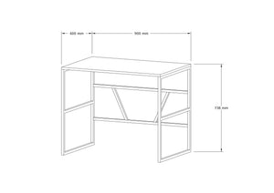 Γραφείο Pegeia Λευκό 90x74x60 εκ. Μελαμίνης