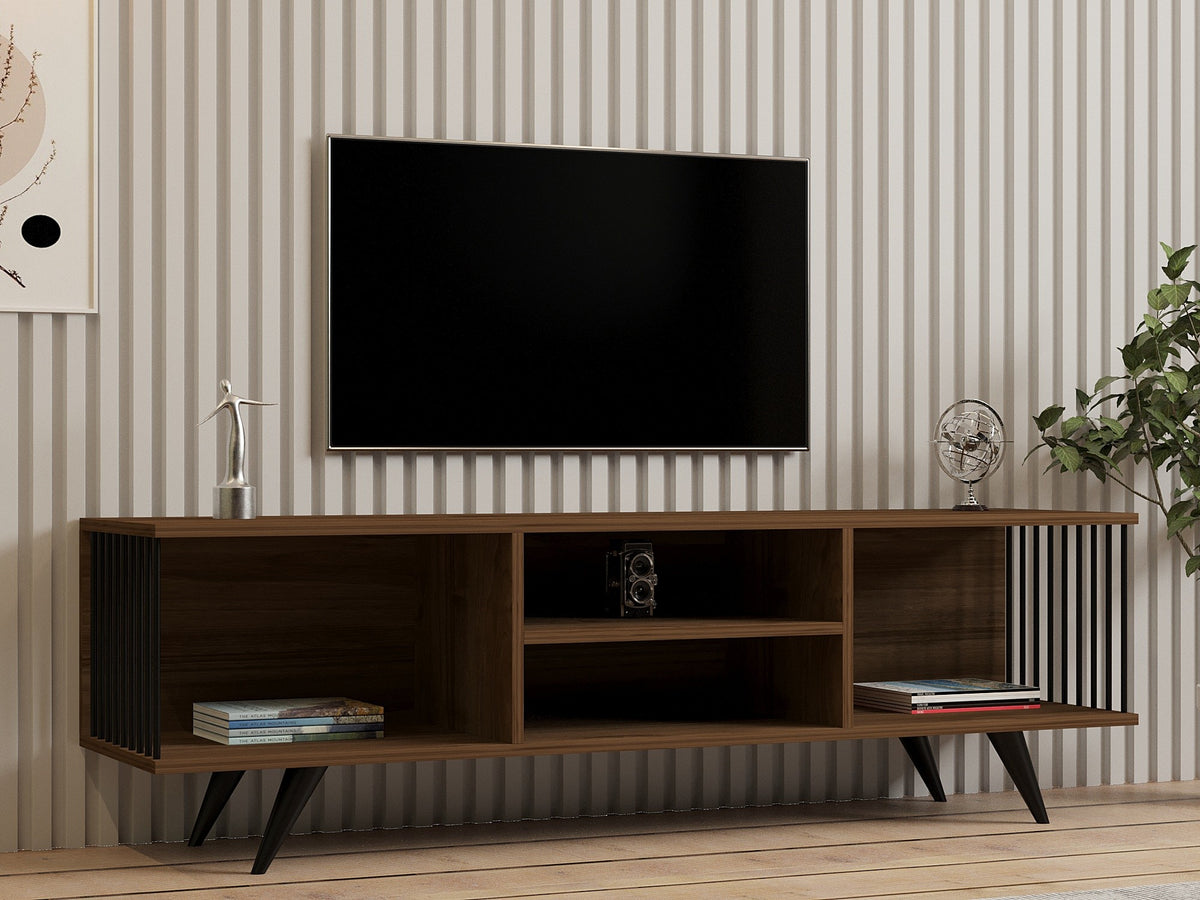 Έπιπλο Τηλεόρασης Fyti Καρυδί 160x40x48.6 εκ. Μελαμίνης