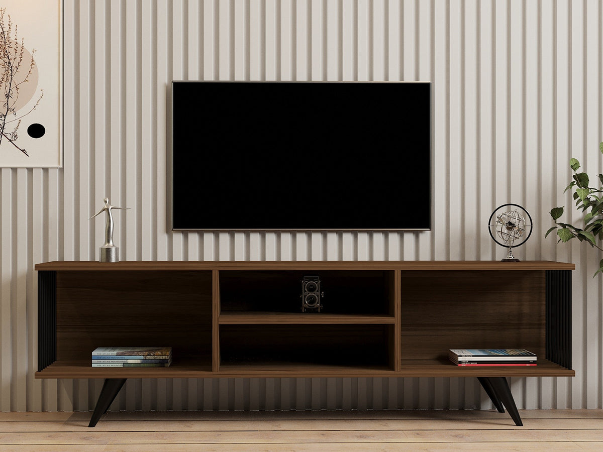 Έπιπλο Τηλεόρασης Fyti Καρυδί 160x40x48.6 εκ. Μελαμίνης