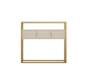 Κονσόλα Agriolouloudo Travertine 100x34x90 εκ. Μελαμίνης
