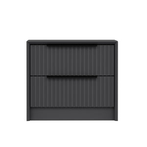 Κομοδίνο Ithaki Ανθρακί 45x45x53 εκ. Μελαμίνης