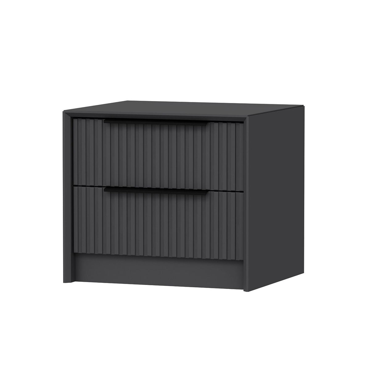 Κομοδίνο Ithaki Ανθρακί 45x45x53 εκ. Μελαμίνης