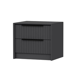 Κομοδίνο Ithaki Ανθρακί 45x45x53 εκ. Μελαμίνης