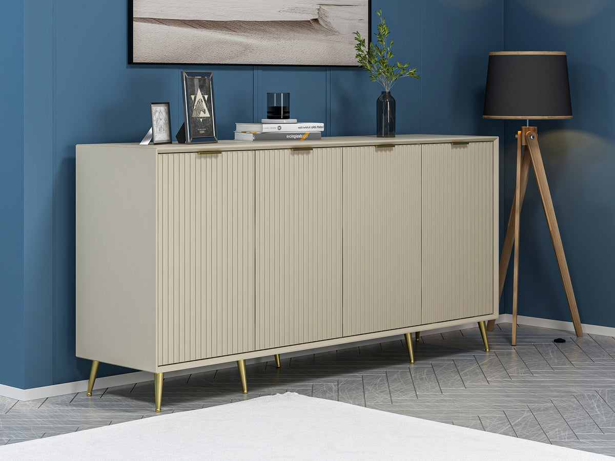 Κονσόλα Aoos Αμμόλιθος 180x45x90 εκ. Μελαμίνης