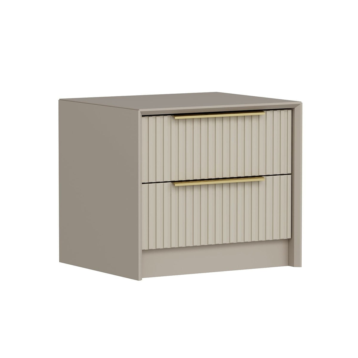 Κομοδίνο Ithaki Με Ράφια Πέτρα 53x45x45 εκ. Μελαμίνης