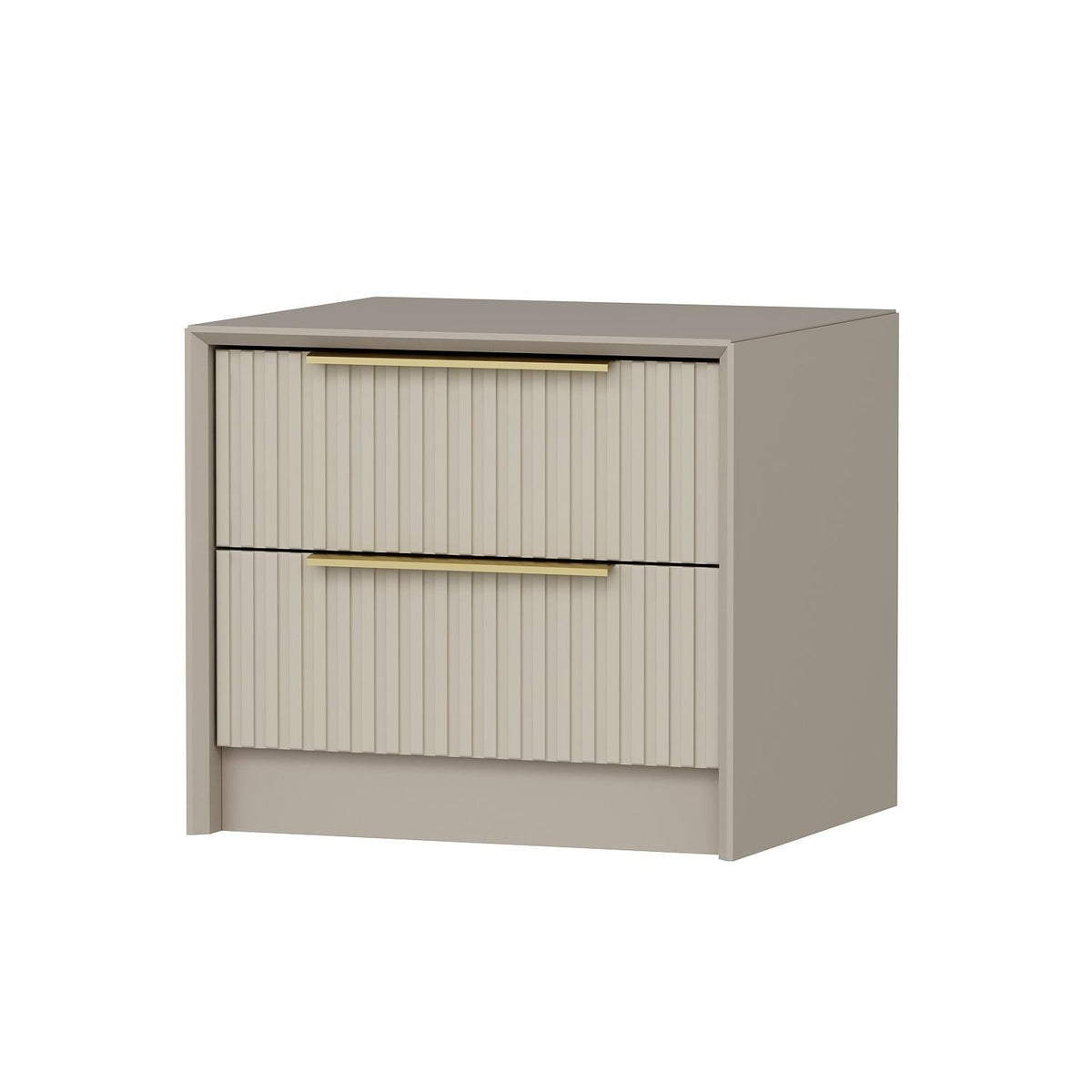 Κομοδίνο Ithaki Με Ράφια Πέτρα 53x45x45 εκ. Μελαμίνης