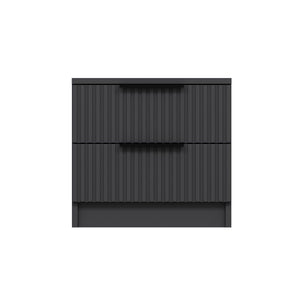 Κομοδίνο Ithaki Ανθρακί 50x40x47 εκ. Μελαμίνης