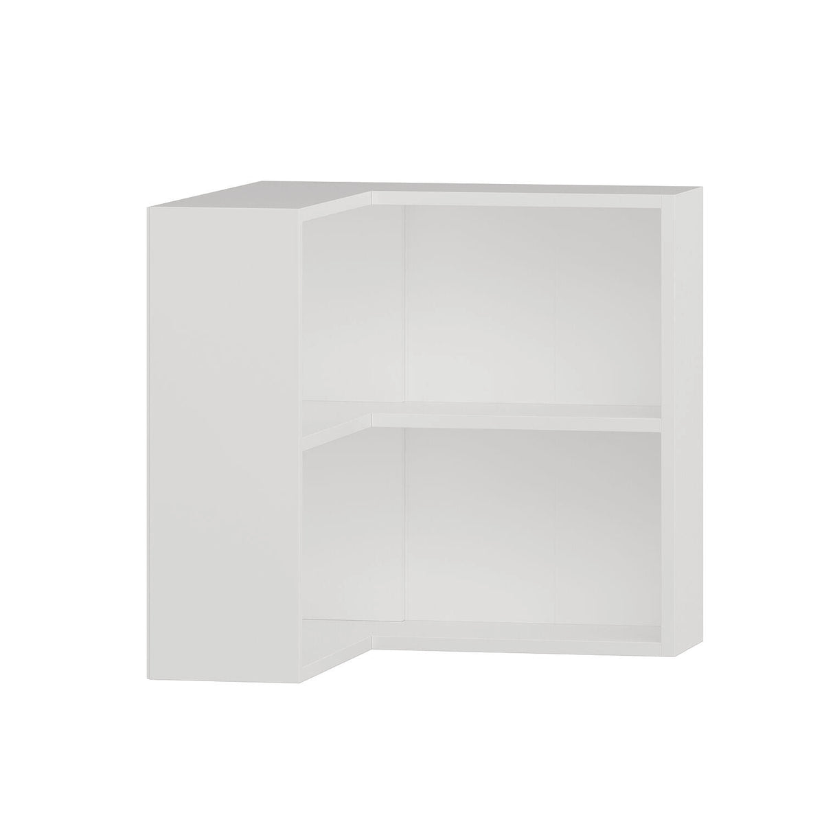 Γωνιακή Βιβλιοθήκη Kampi Λευκό 60x20x60 εκ. Μελαμίνης