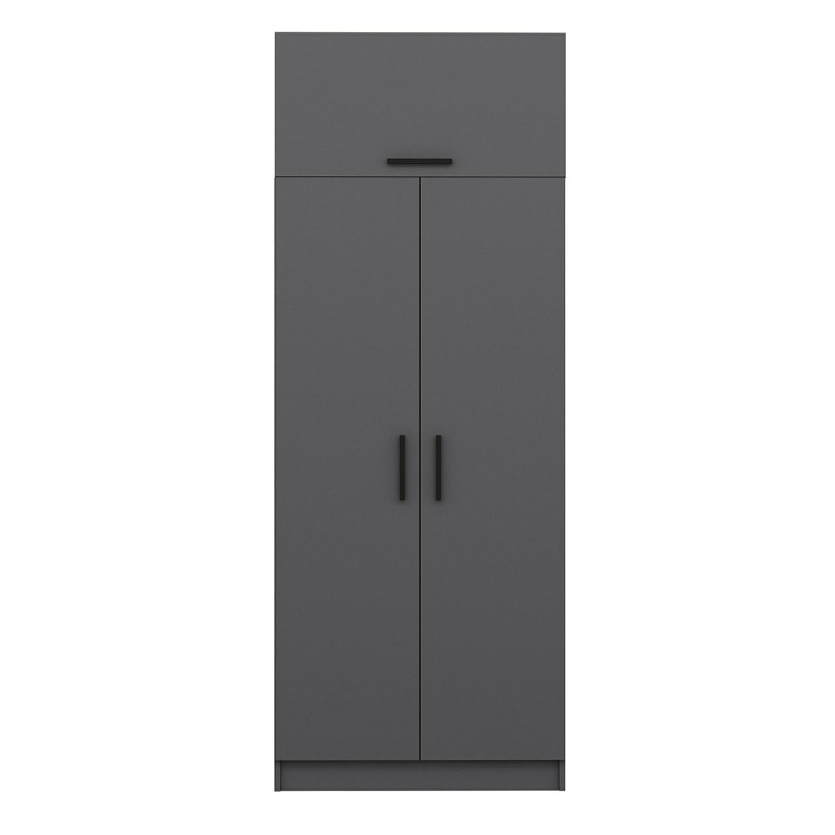 Ντουλάπα Ithaki Ανθρακί 90x52x235 εκ. Μελαμίνης