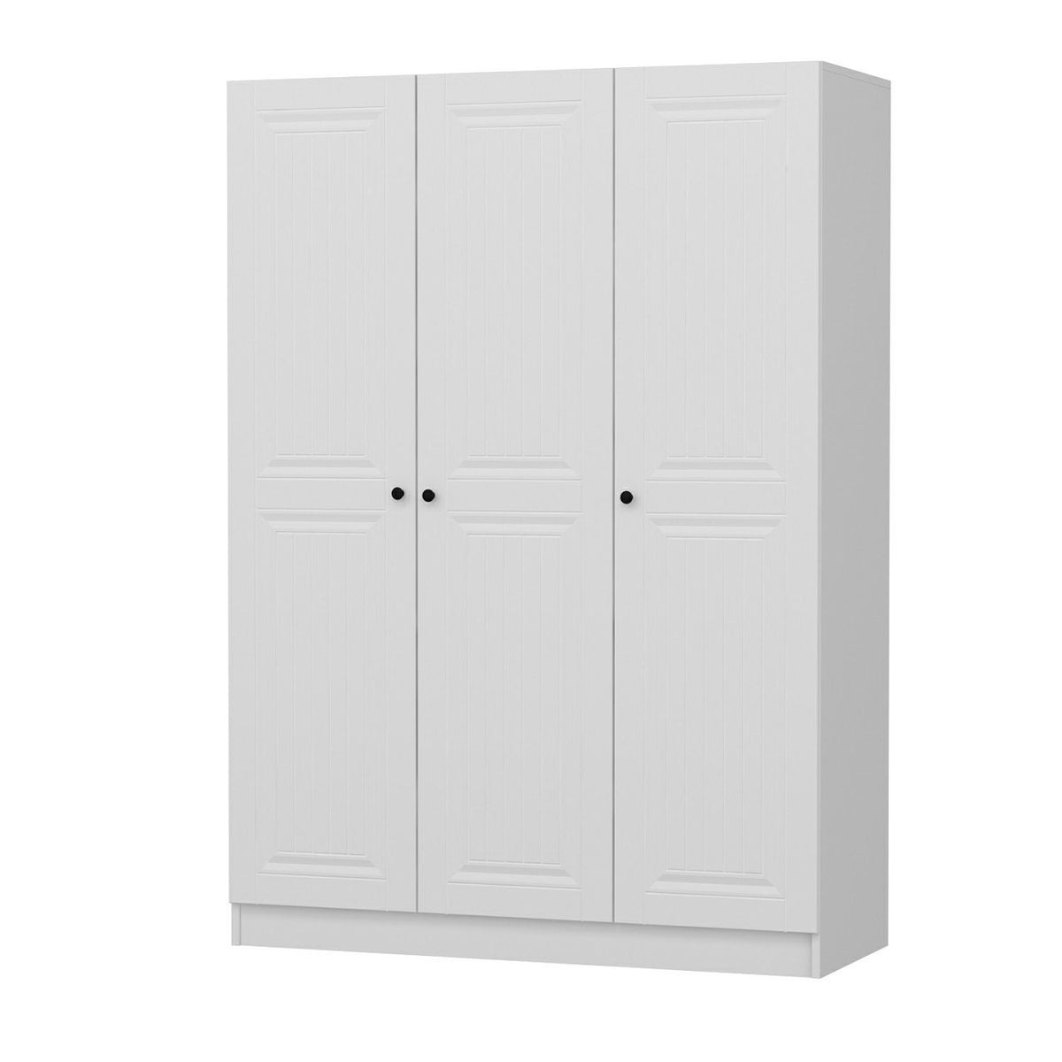 Ντουλάπα Ithaki Λευκό 135x52x210 εκ. Μελαμίνης Κωδ. 2258 - Pakobazaar