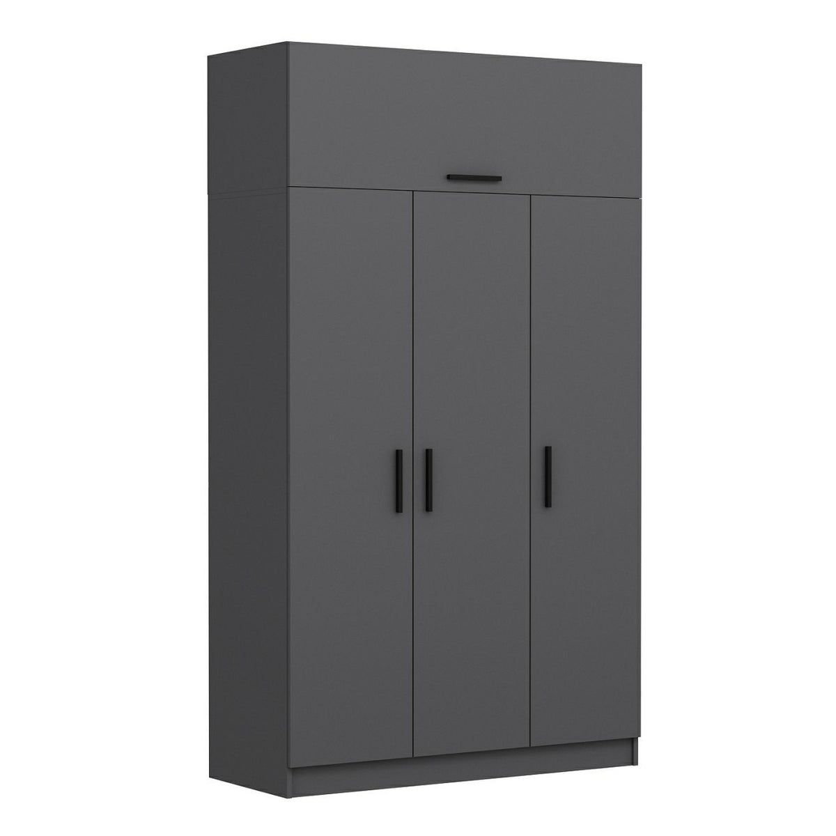 Ντουλάπα Nisou Ανθρακί 135x52x235 εκ. Μελαμίνης
