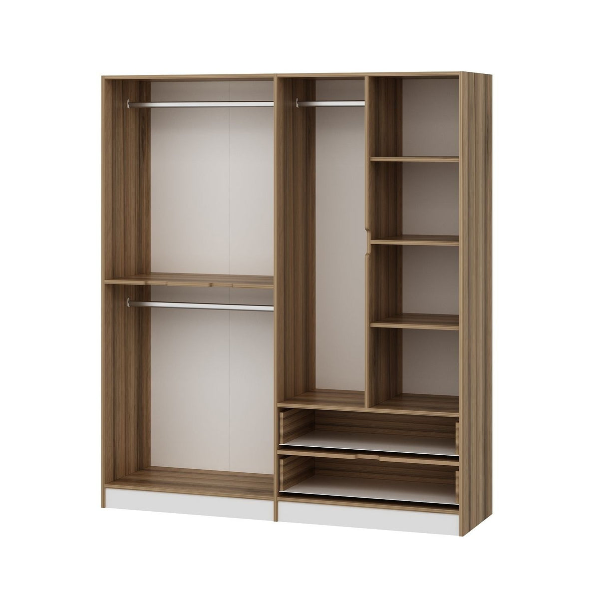Ντουλάπα Mathraki Χρυσό 185x52x208 εκ. Μελαμίνης