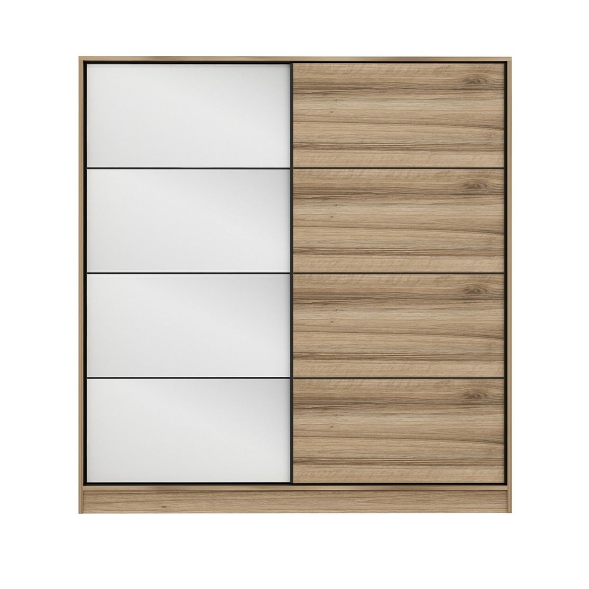 Ντουλάπα Ithaki Χρυσό 180x60x190 εκ. Μελαμίνης