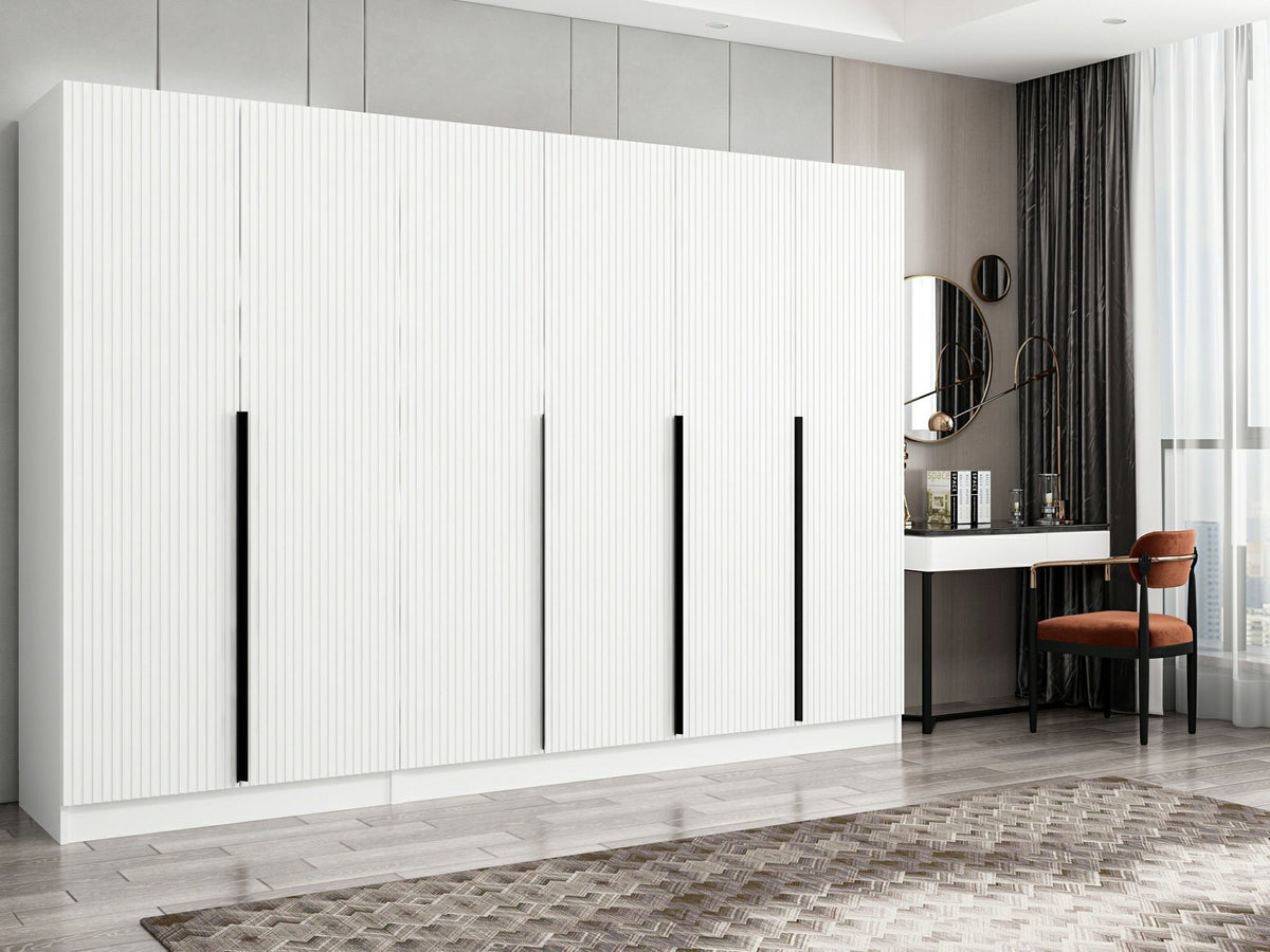 Ντουλάπα Ithaki Λευκό 270x52x210 εκ. Μελαμίνης Κωδ. 2759