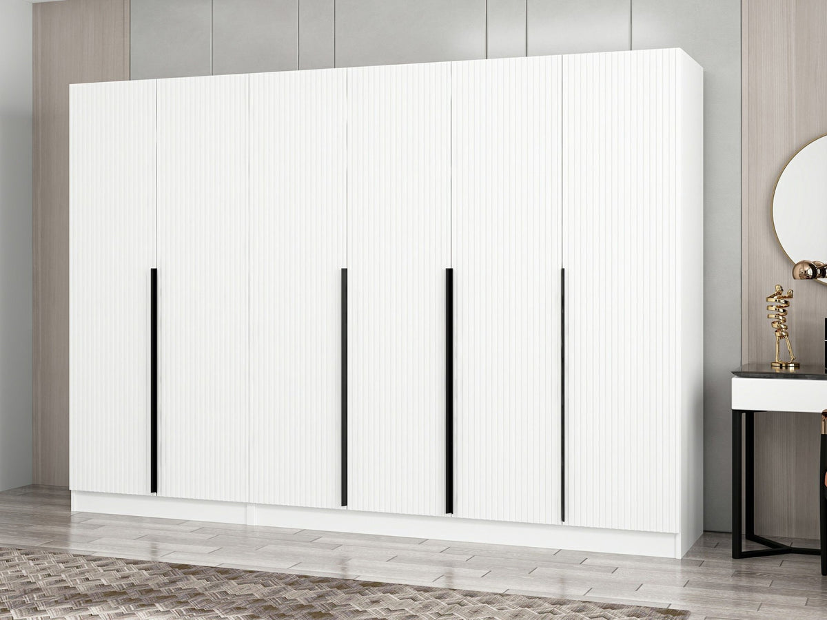 Ντουλάπα Ithaki Λευκό 270x52x210 εκ. Μελαμίνης Κωδ. 2759
