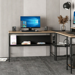 Γραφείο Geri Μαύρο 180x60x74 εκ. Μελαμίνης Κωδ. 3344 - Pakobazaar