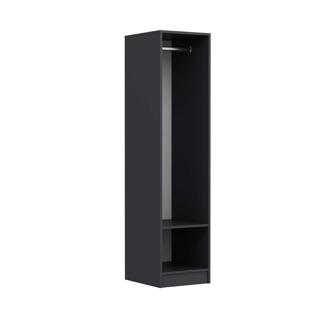 Ντουλάπα Deryneia Ανθρακί 45x52x210 εκ. Μελαμίνης Κωδ. 8740