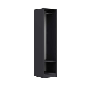 Ντουλάπα Deryneia Ανθρακί 45x52x210 εκ. Μελαμίνης Κωδ. 8740