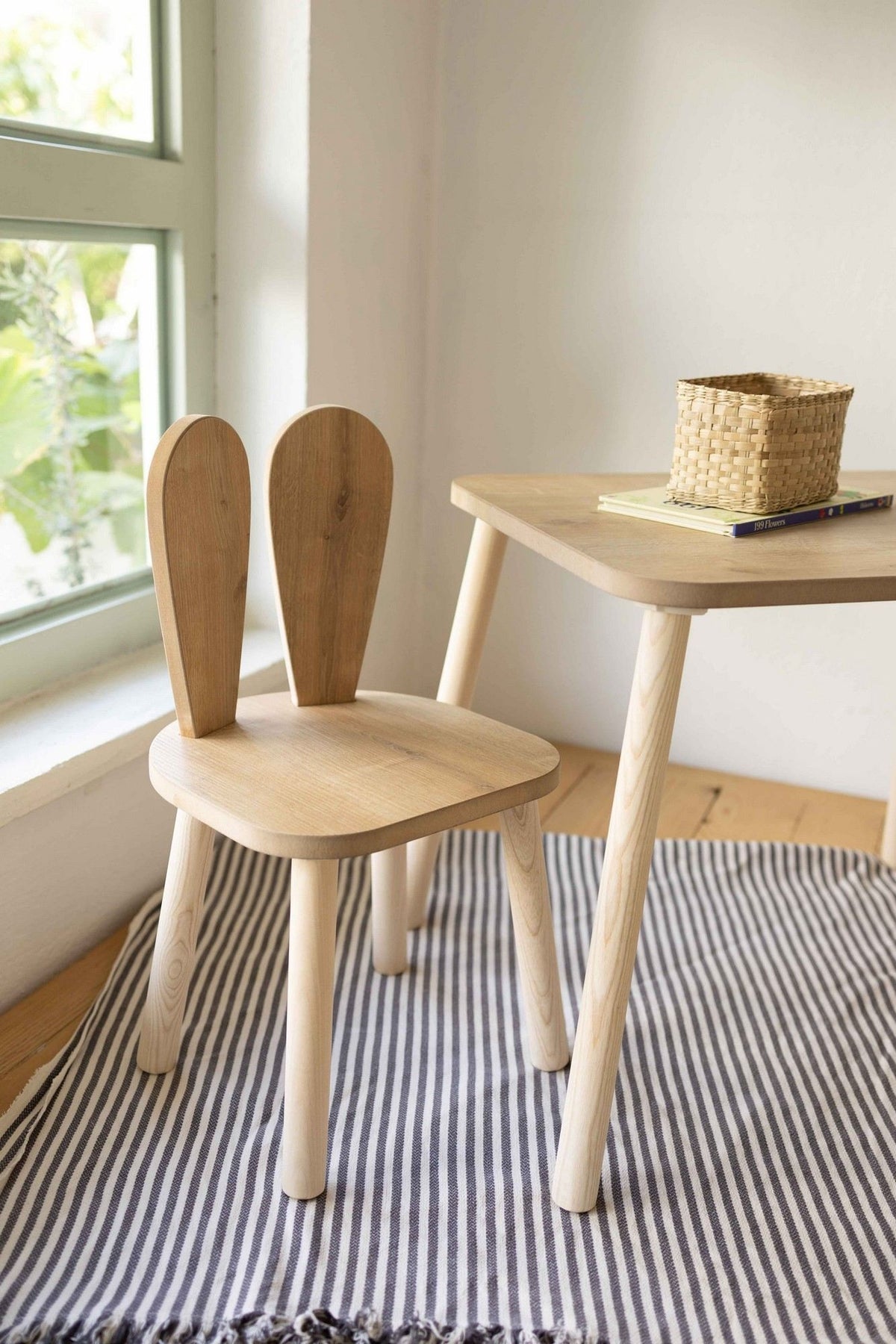 Παιδικό Σετ Τραπεζιού Kinaros Καφέ 50x45x60 εκ. MDF