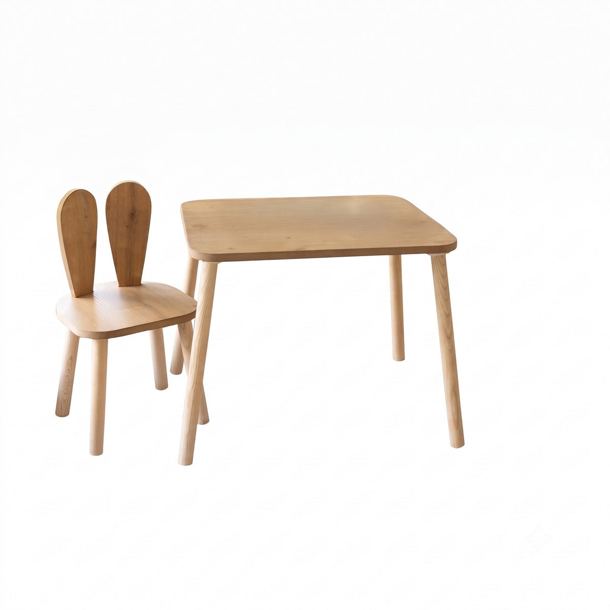 Παιδικό Σετ Τραπεζιού Kinaros Καφέ 50x45x60 εκ. MDF