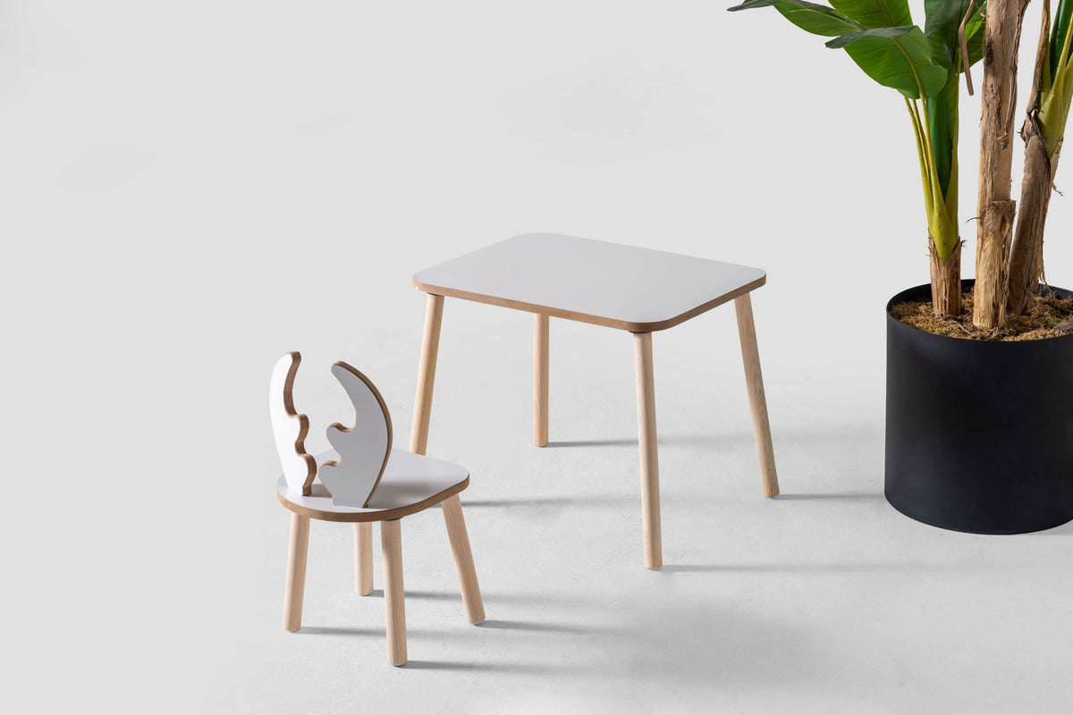 Παιδικό Σετ Τραπεζιού Ambelos Καφέ 50x45x60 εκ. MDF Κωδ. 1111