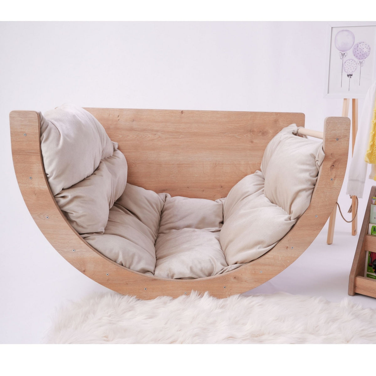 Ξύλινο Αναρριχητικό Pikler Troulloi Καφέ 33x33x33 εκ. MDF - Pakobazaar