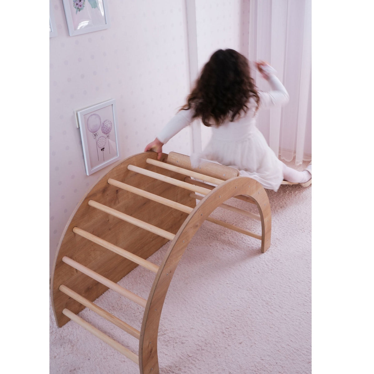 Ξύλινο Αναρριχητικό Pikler Troulloi Καφέ 33x33x33 εκ. MDF - Pakobazaar